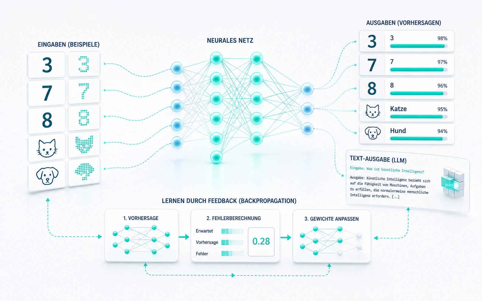 Abstract illustration of a neural network
